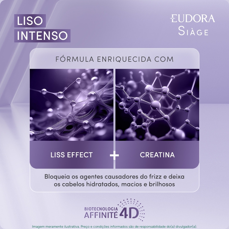 Máscara Capilar Siàge Liso Intenso 250g - foto 4
