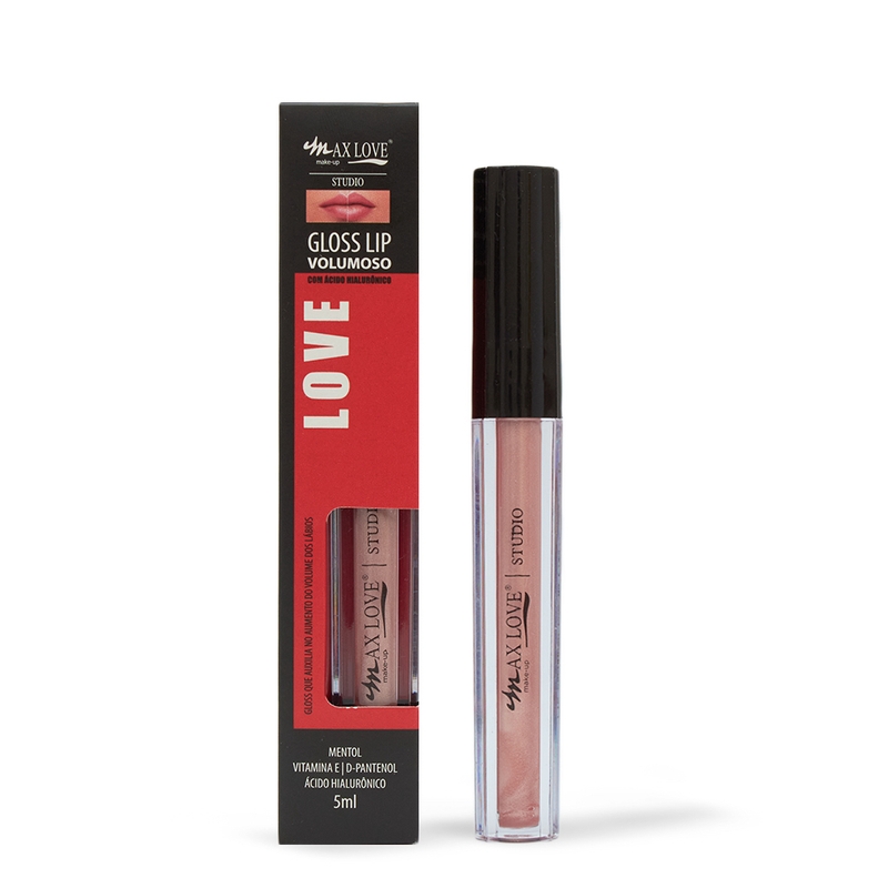 Gloss Lip Volumoso COR 09 Com Ácido Hialurônico Max Love