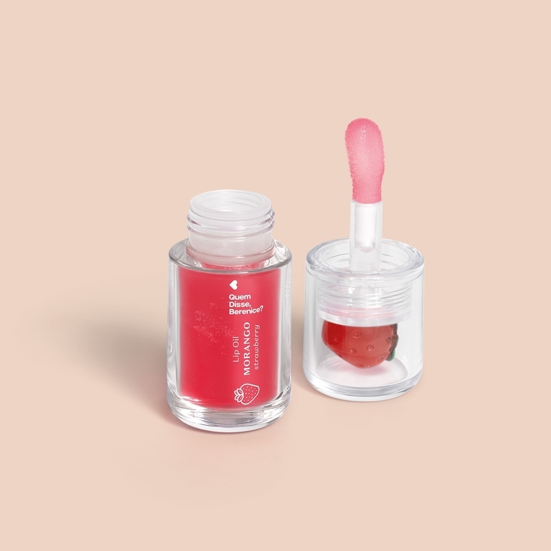 Lip Oil Vermelho Cuide-Se Bem Morango 3,5Ml