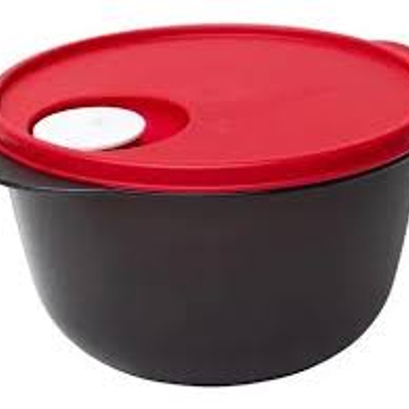 Tigela Cristalwave® Geração II 2 L Tupperware  Preta E Vermelha
