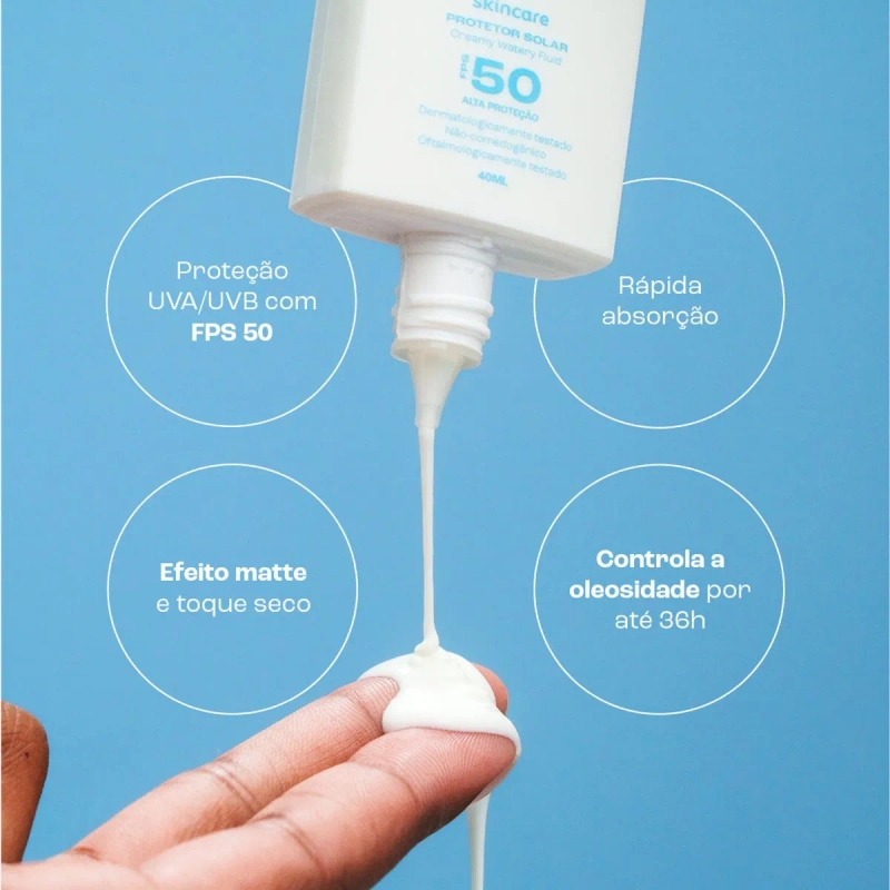 Protetor Solar Watery Fluid FPS 50 - foto 3