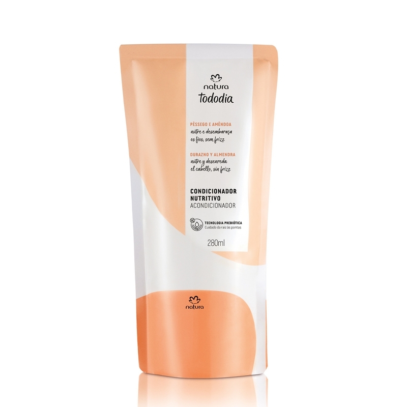 Refil Condicionador Nutrição Pêssego e Amêndoa Tododia 280ml