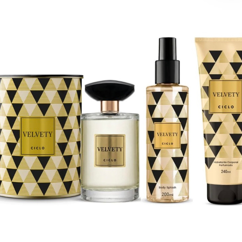 Combo Kit Velvety Colônia 100ml + Hidratante + Body Splash