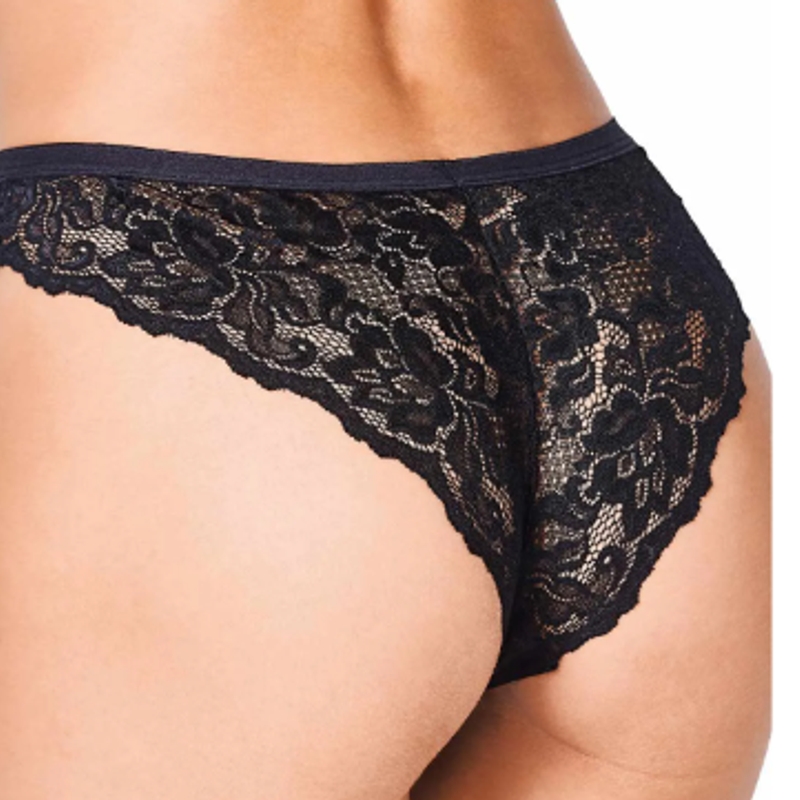 DeMillus Calcinha Biquíni Hipslip Chansonete XG - Preto