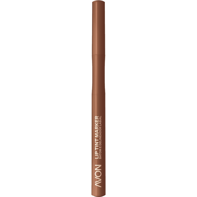 Avon Lip Tint Marker Batom e Delineador Labial Marrom - 1 ml