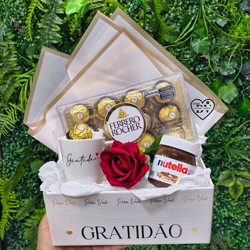 Caixa Gratidão Ferrero E Nutella