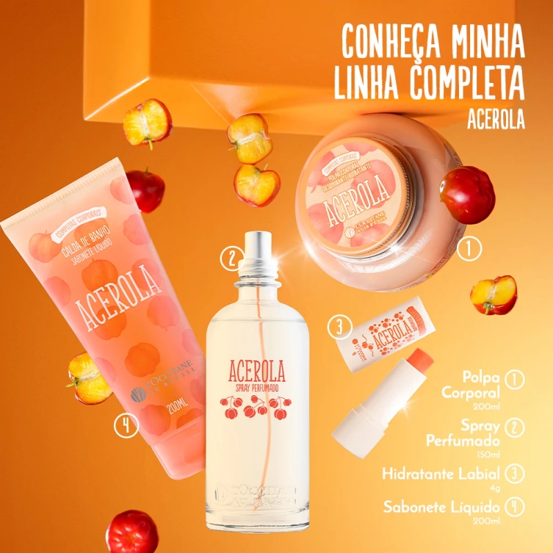 Polpa Corporal Desodorante Hidratante Acerola 200ml - foto 3