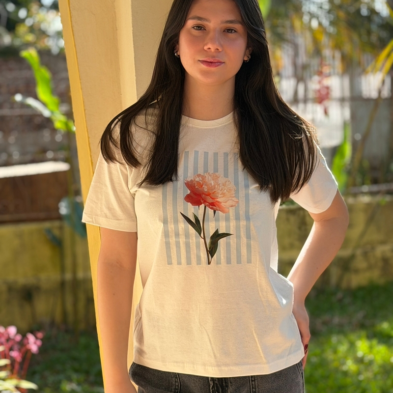 T-shirt Flor Blue