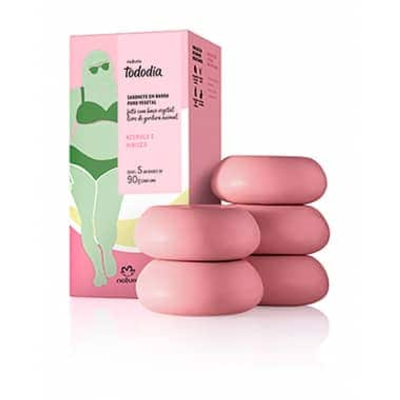 Sabonete Tododia Acerola e Hibisco 5x90g cada