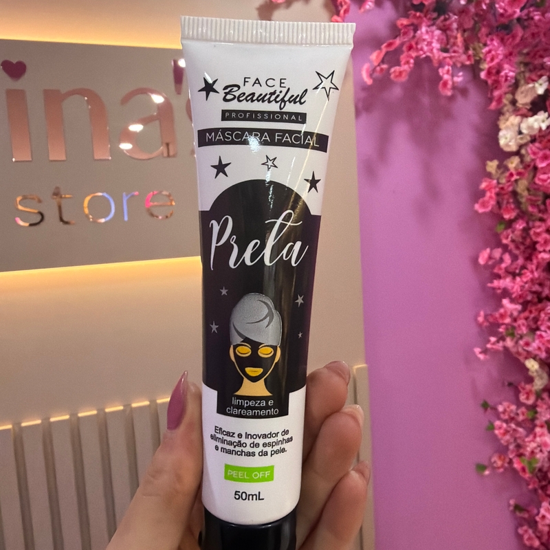 BEAUTIFUL MÁSCARA FACIAL ARGILA PRETA 50ML