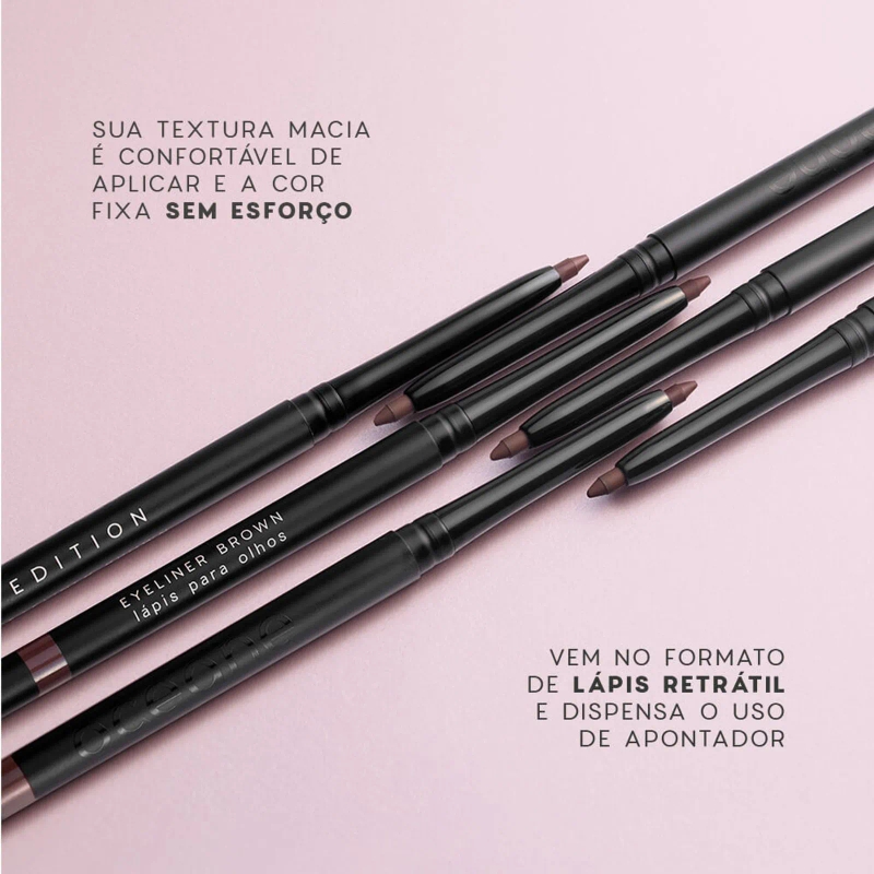 Lápis de Olhos Retrátil Preto - Eyeliner Black Océane Edition 1,2ml - foto 4