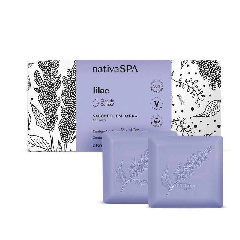Sabonete Nativa Spa Lilac 2x90g cada