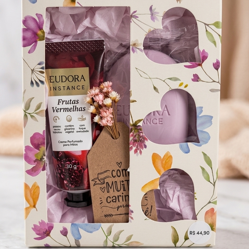 Lembrancinha Eudora Creme Mãos e Sabonete