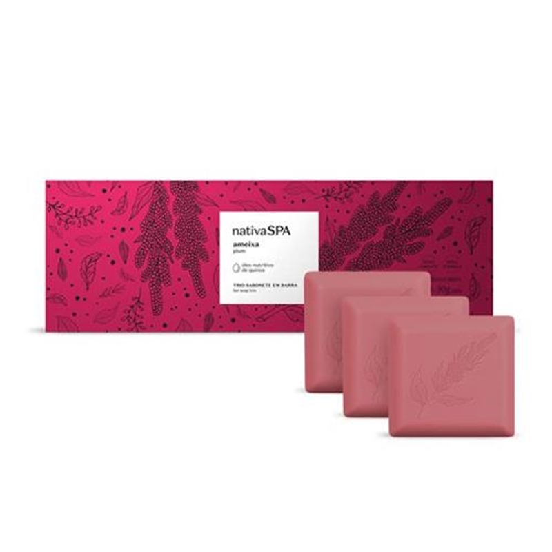 Sabonetes Em Barra Ameixa Plum 3X90G