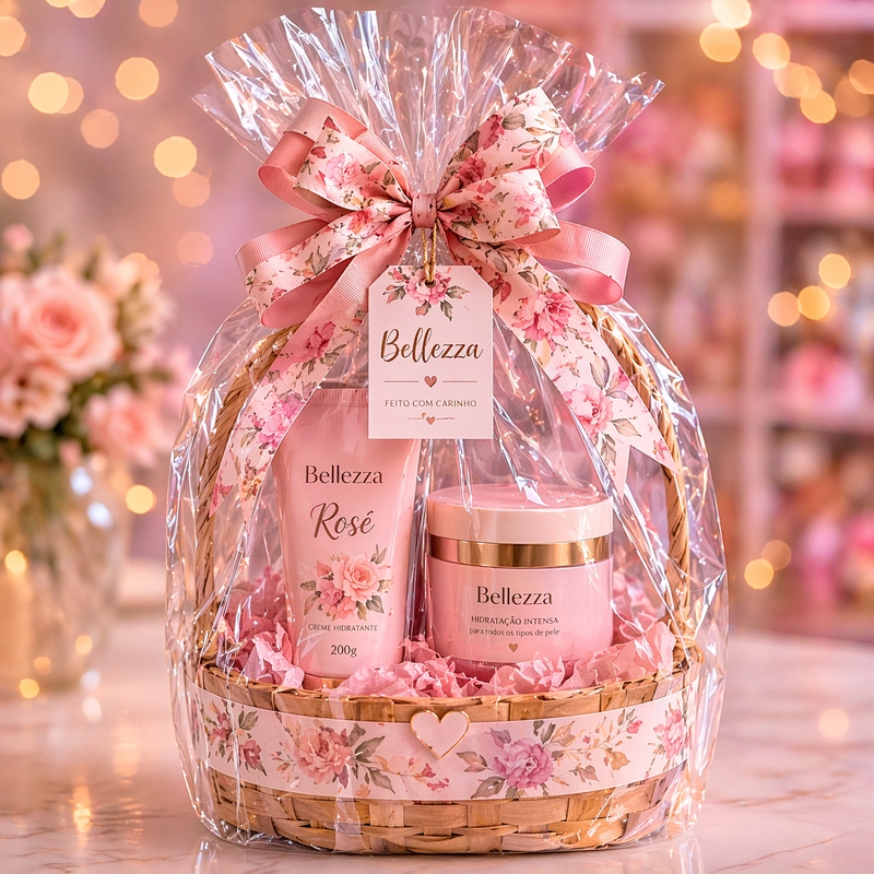 Kit Luxo Floral Rosé