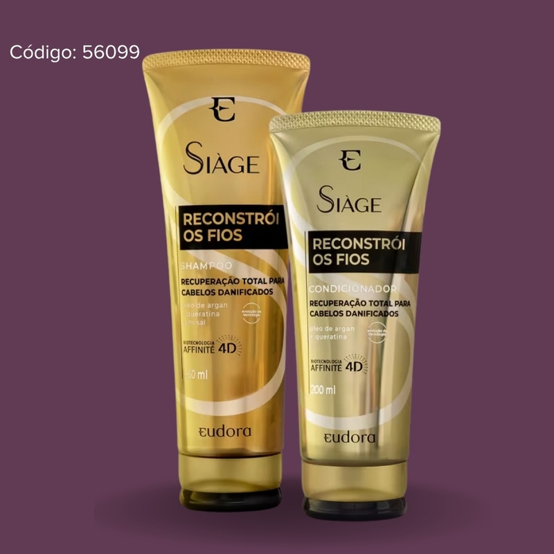 Combo Siage Reconstroi |Shampoo+Condicionador