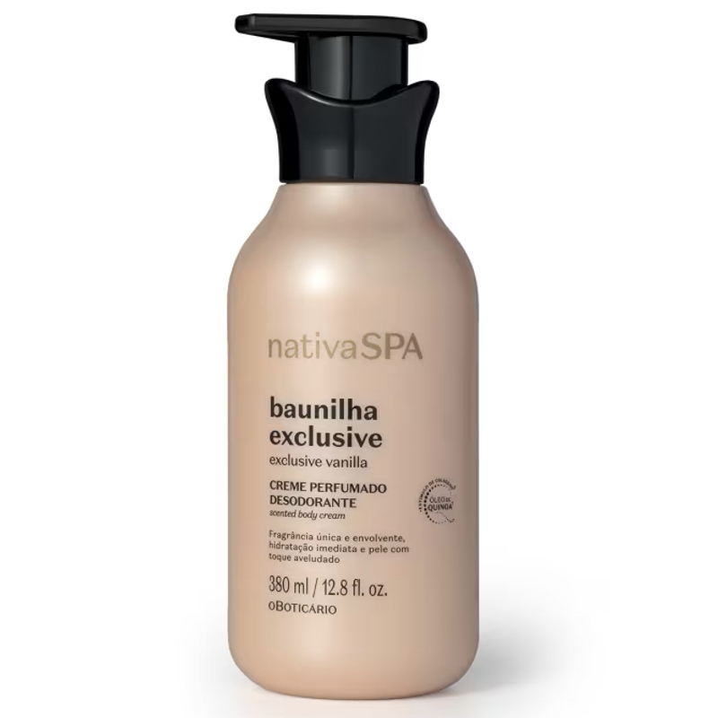 Creme Perfumado Desodorante Corporal Baunilha Exclusive 380ml