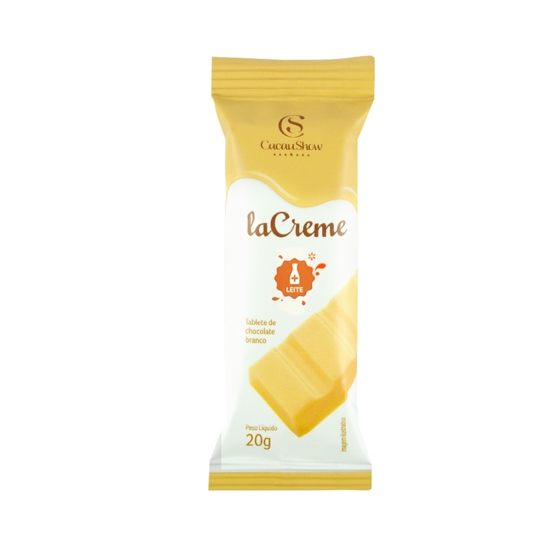Tablete laCreme de Chocolate Branco 20g