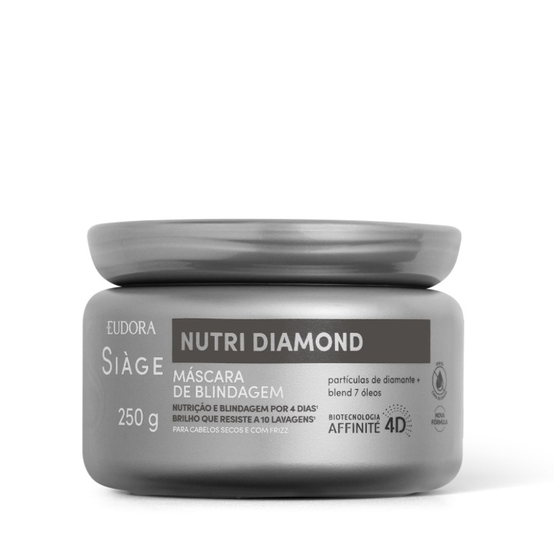 Máscara Capilar De Brilho Siage Nutri Diamond 250g