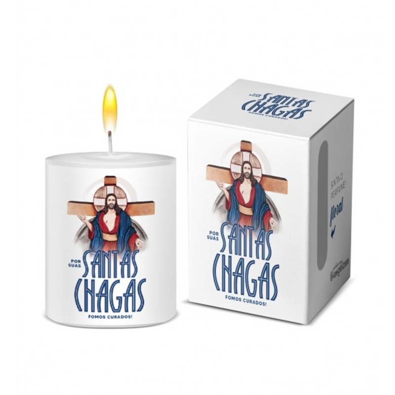 Vela Aromatizada Jesus Das Santas Chagas