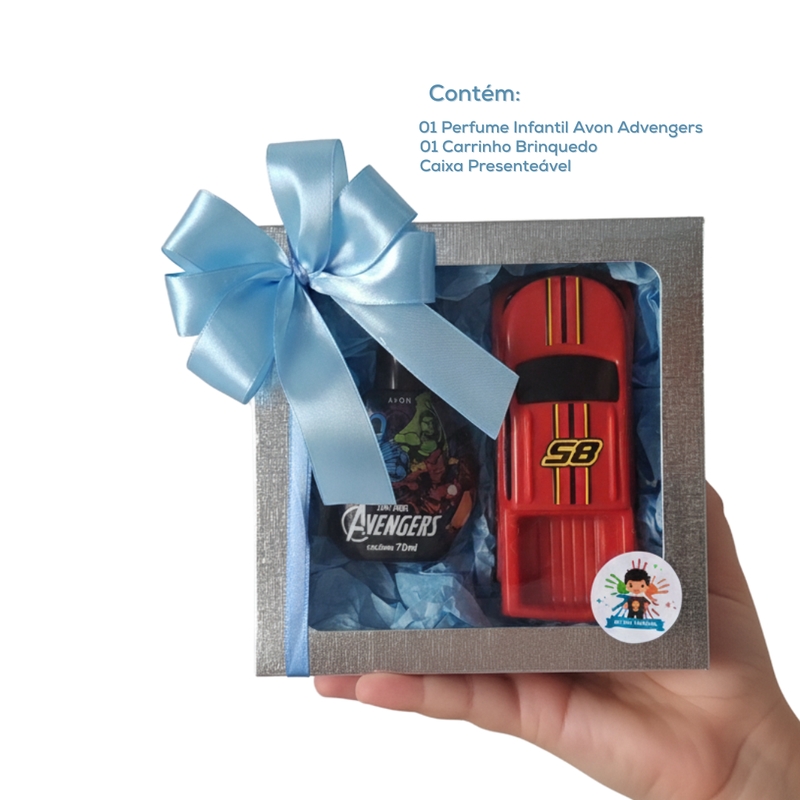 PRESENTE MENINO COLONIA AVON AVENGERS 70ML + CARRINHO - foto 3