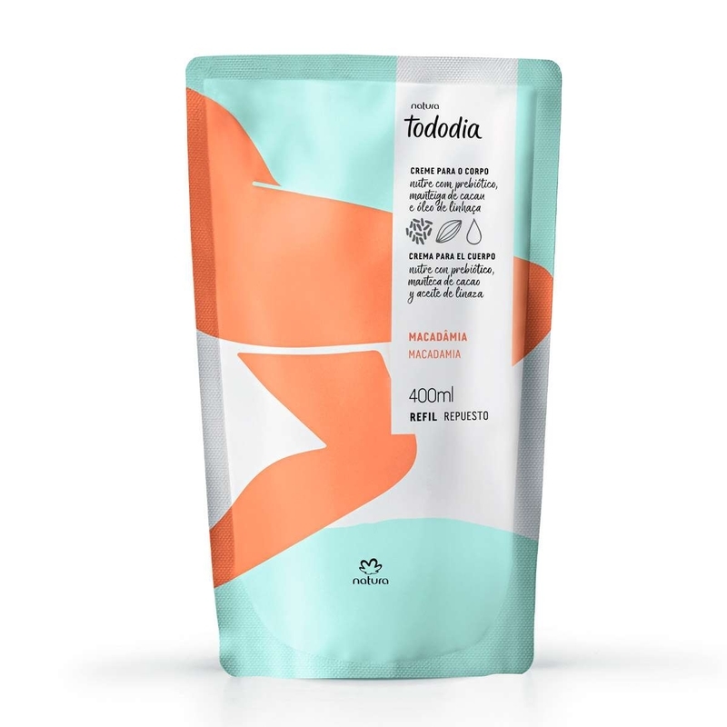 Refil creme desodorante nutritivo para o corpo macadâmia - 400 ml - 400 ml