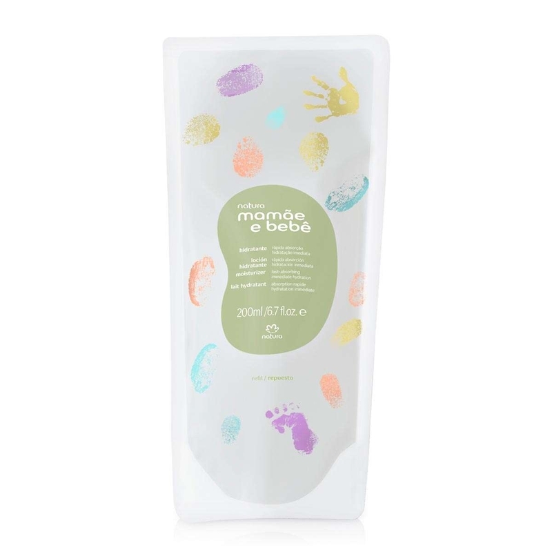 Refil Hidratante Corporal Mamãe e Bebê 200 ml