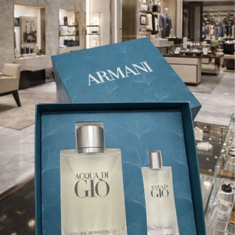 kit Acqua di Giò da Giorgio Armani 🧴 Perfume Acqua di Giò (Tamanho grande) 🚿 Miniatura/Travel size (perfeito para viagens!)