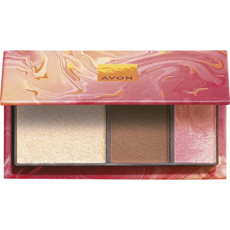PALETA FACIAL EM PÓ 3 EM 1 GOLDEN HOUR