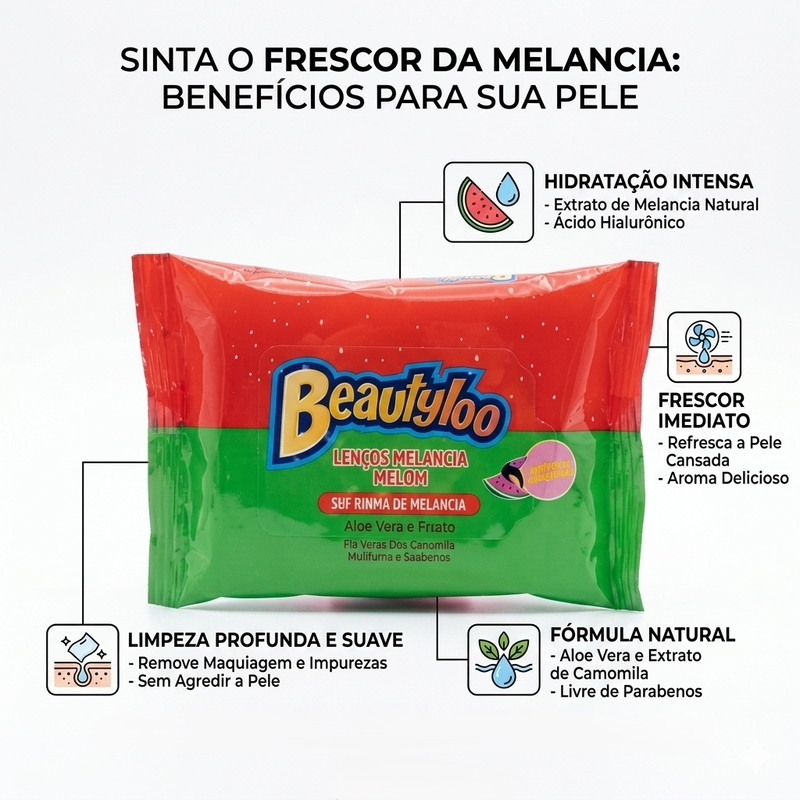 Lenço umedecido micelar de melancia - foto 2