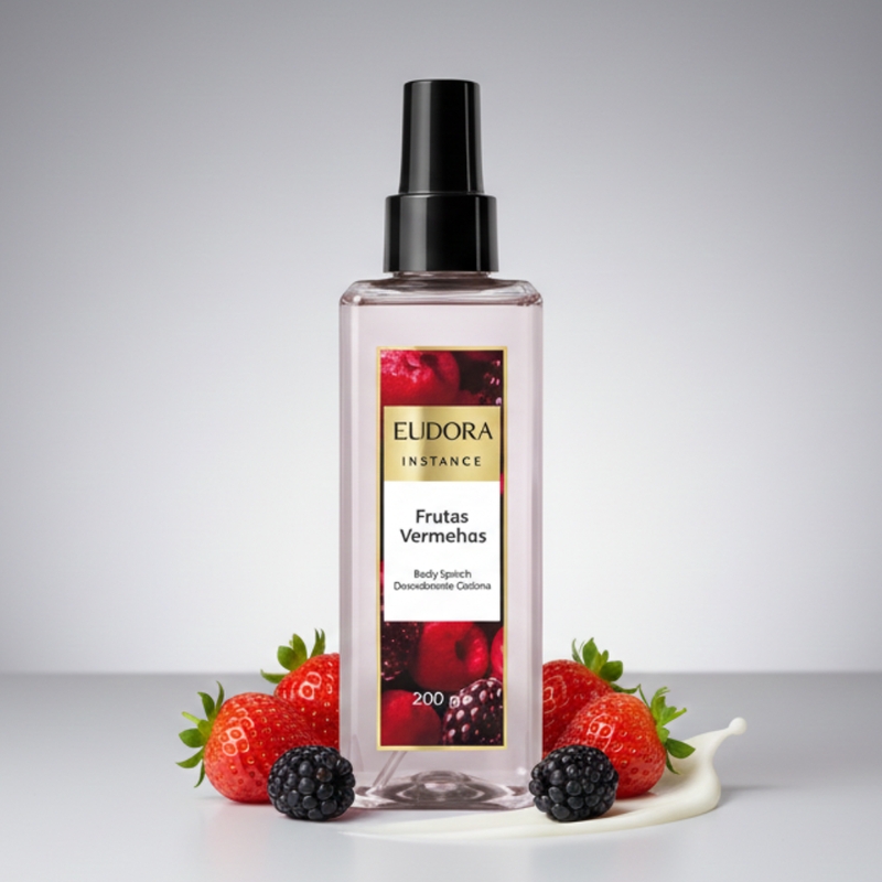 BODY SPRAY DESODORANTE COLONIA INSTANCE FRUTAS VERMELHAS 200ML - foto 3