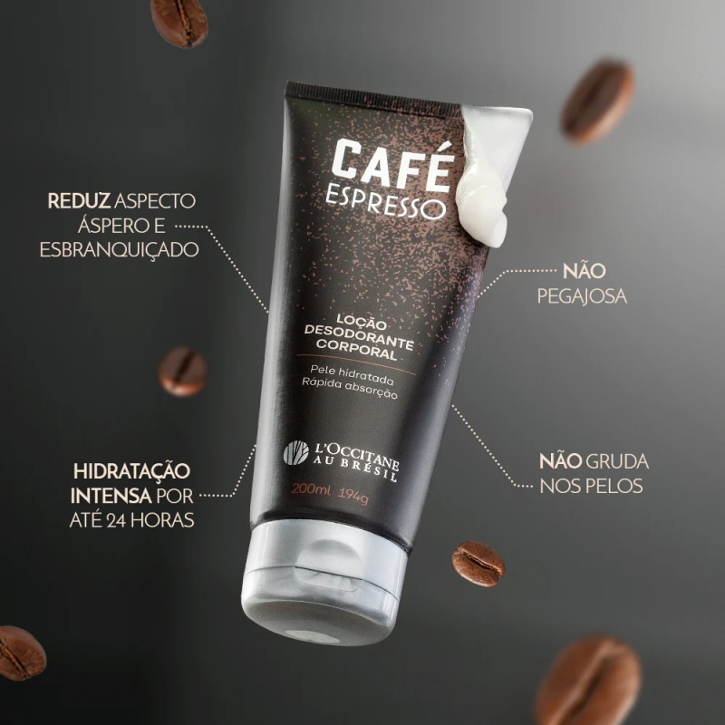 Loção Desodorante Corporal Café Espresso 200ml - foto 2