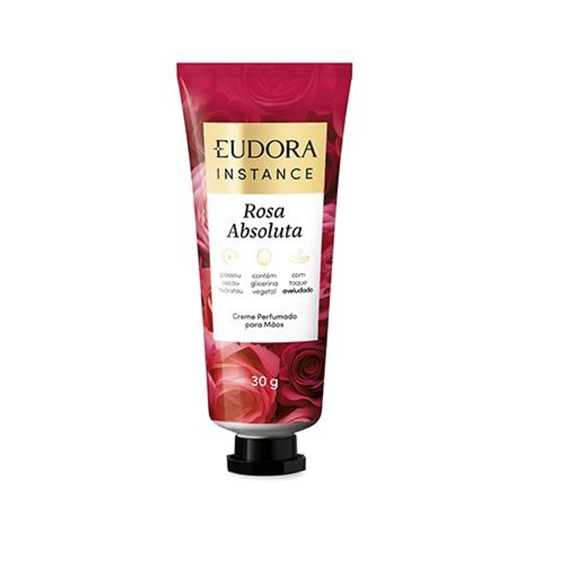 Creme Perfumado Para Mãos Instance Rosa Absoluta 30G