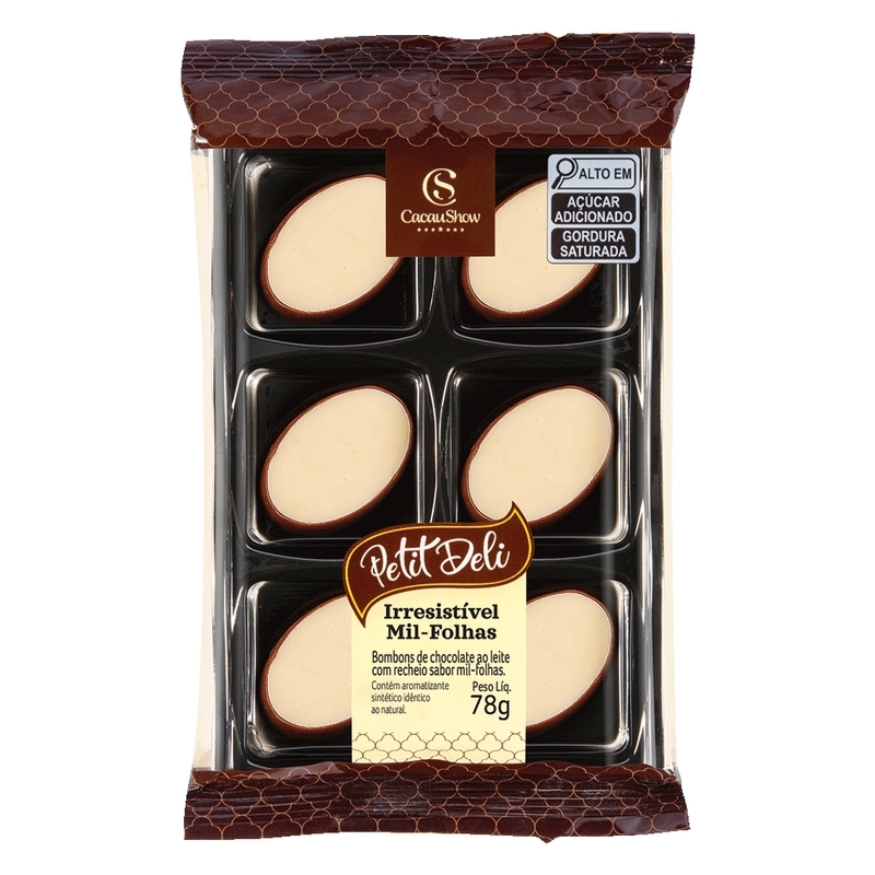 Bombons Petit Deli Mil-Folhas 78g