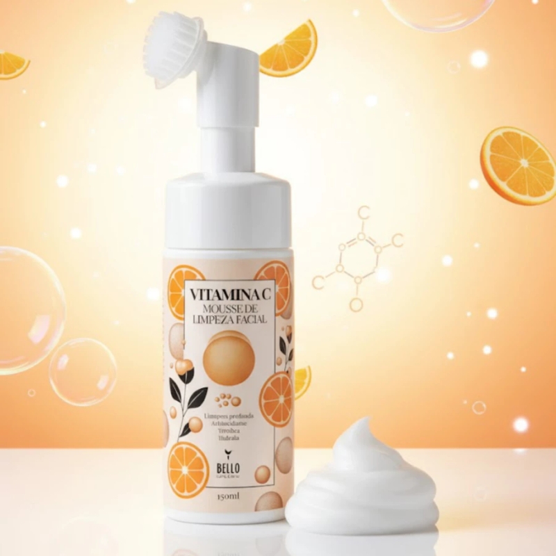 Mousse de Limpeza Facial Vitamina C