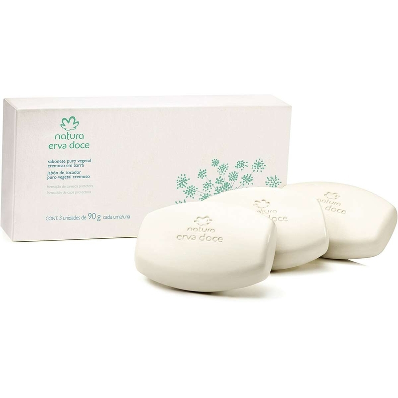 Sabonete Puro Vegetal Cremoso Erva Doce - 90 g
