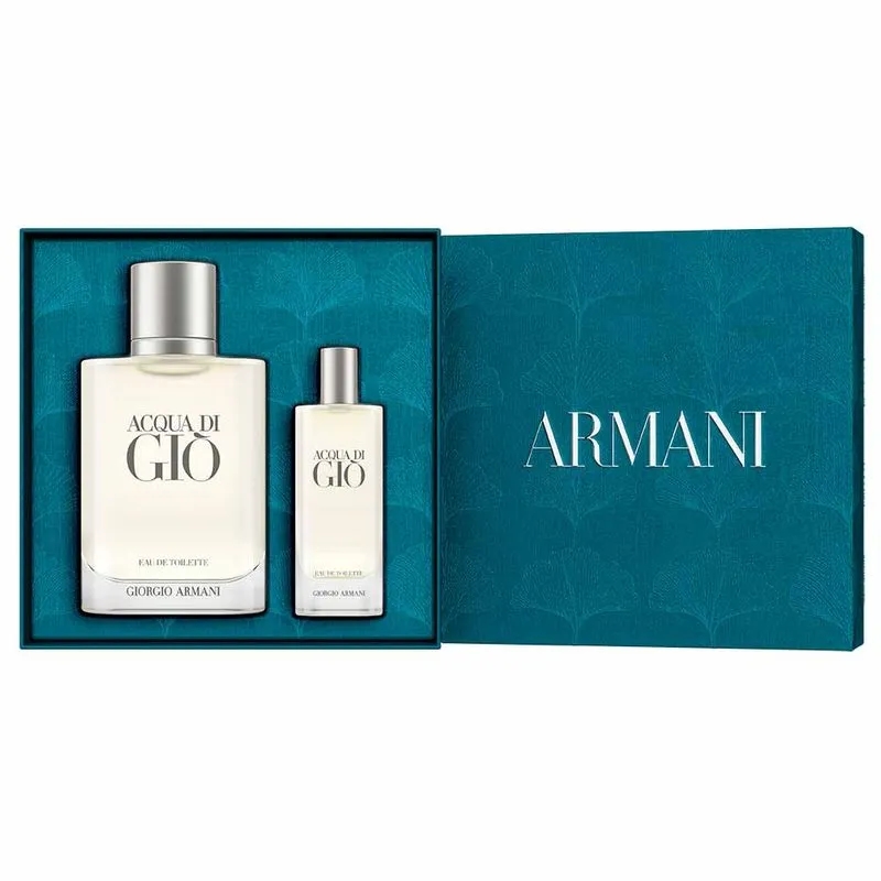 Kit Giorgio Armani Acqua di Giò - Eau de Toilette 100ml + Travel Size 15ml - foto 2