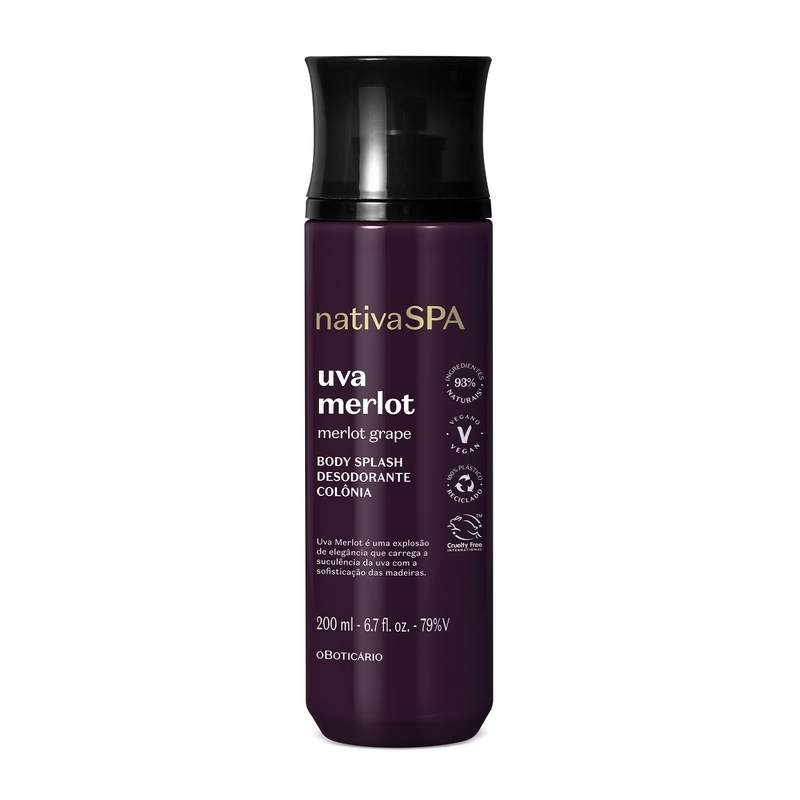 Body Splash Nativa Spa Uva Merlot 200ml