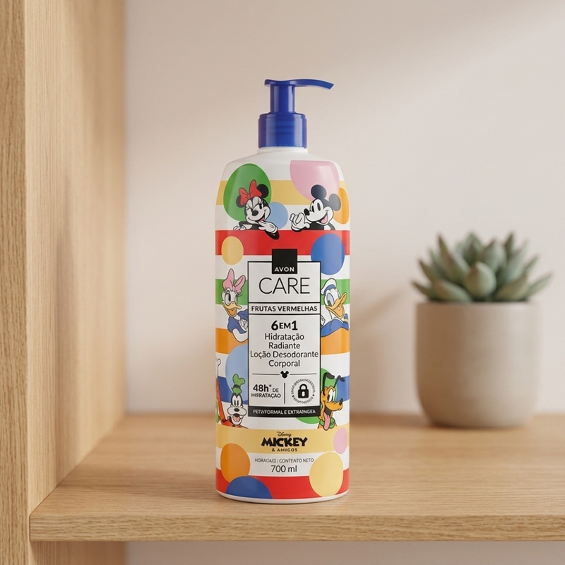 HIDRATANTE CORPORAL AVON CARE FRUTAS VERMELHAS MICKEY FRIENDS 700ml - foto 5