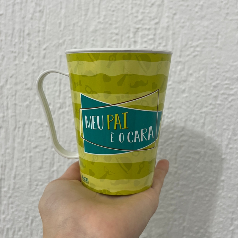 Caneca Plástica “Meu Pai É O Cara” 430ml Dia Dos Pais