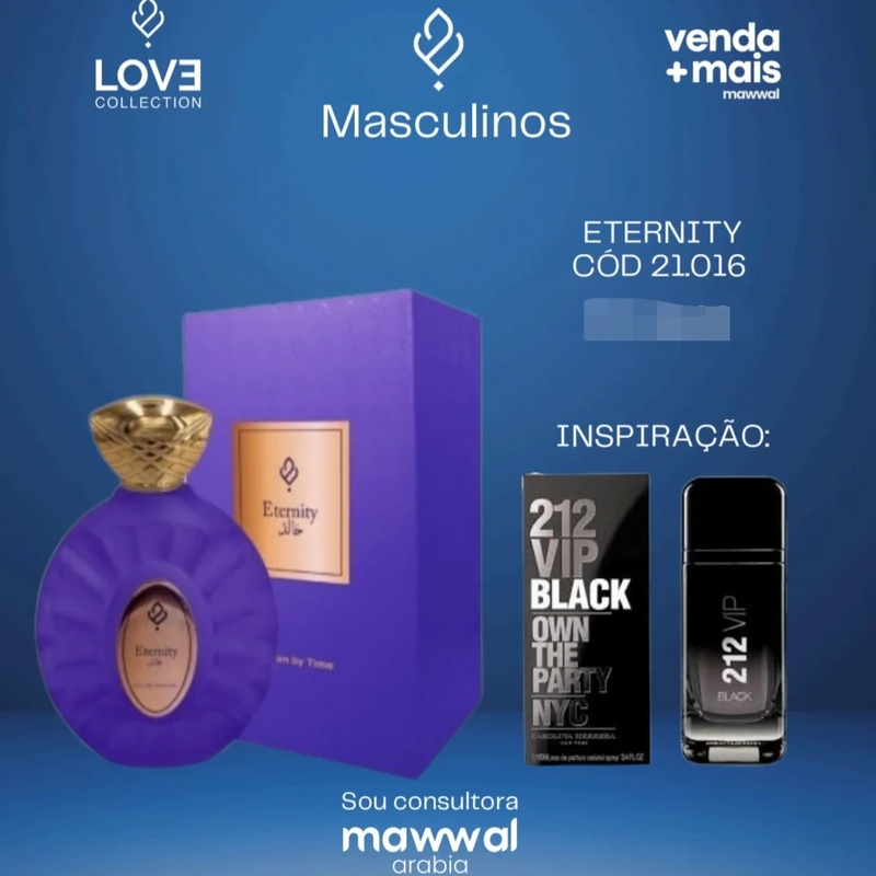 Perfume Eternity Mawwal Masculino 100ml