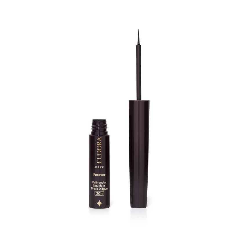 Delineador Líquido Preto À Prova D'Água Forever Eudora Make 3ml