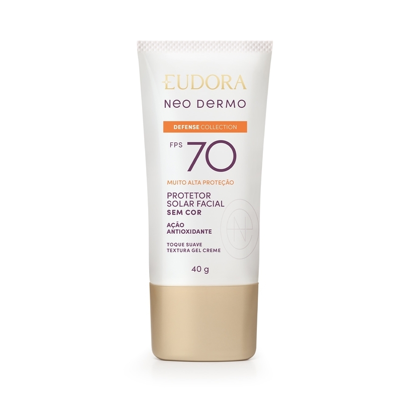 Protetor Solar Facial Sem Cor Neo Dermo Defense Collection FPS 70 40g