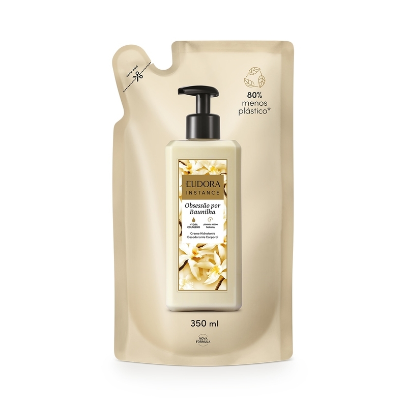 Refil Creme Hidratante Desodorante Corporal Instance Baunilha 350ml