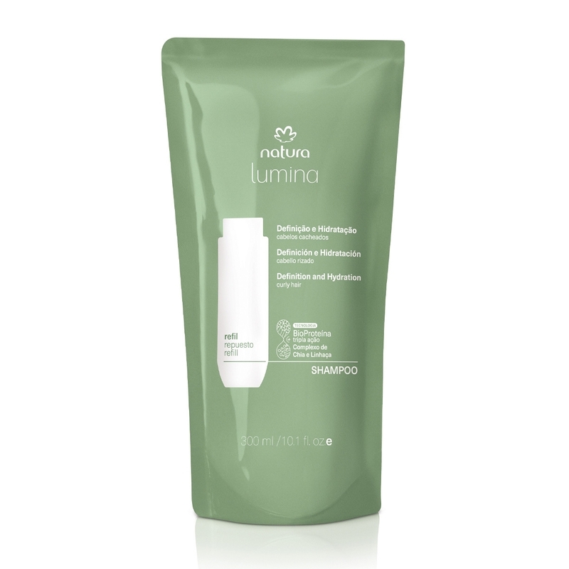 Refil shampoo cremoso - cabelos cacheados - 300 ml