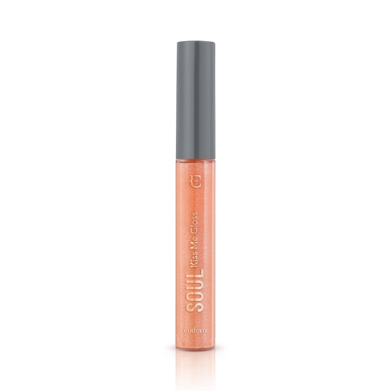 Gloss Labial Pêssego Flash Soul Kiss Me 5,2Ml