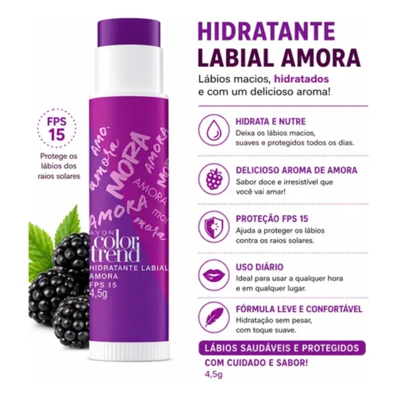 Hidratante Labial Color Trend FPS 15 - 4,5g - foto 2