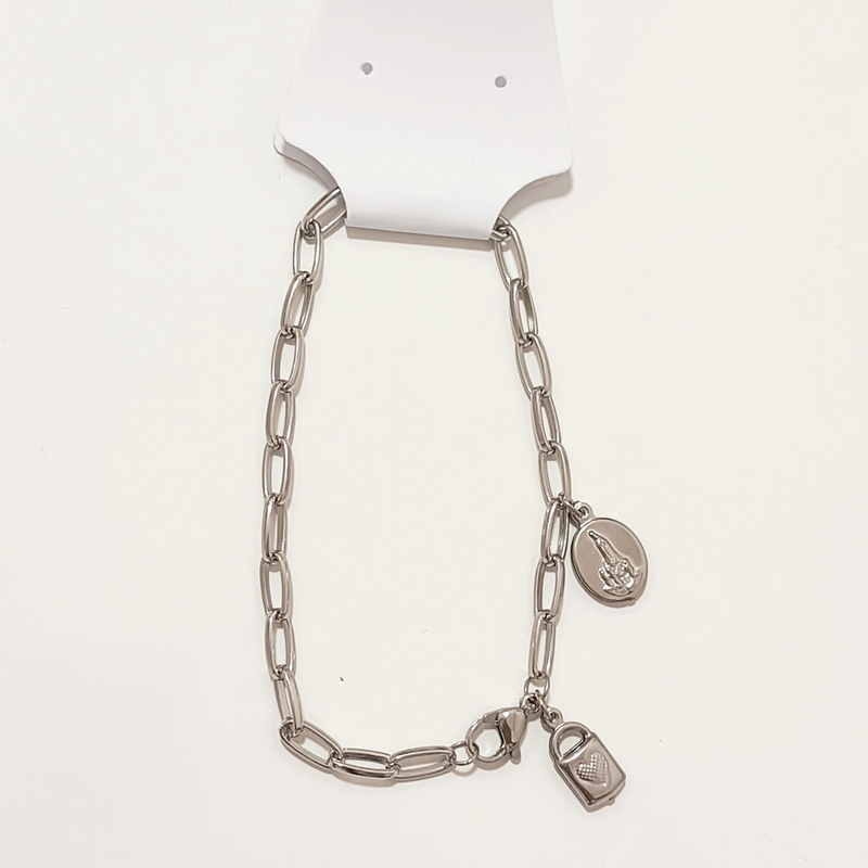 Pulseira Consagração N.Sra. Fátima - Aço Inox