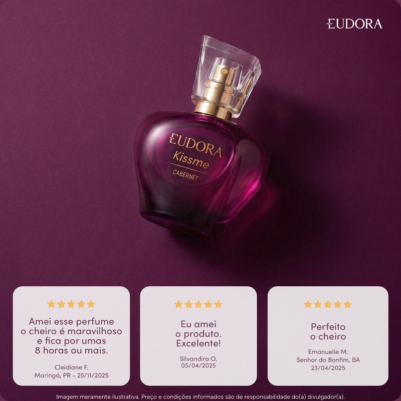 Kit Presente Eudora Kiss Me Cabernet (2 Itens) - foto 4