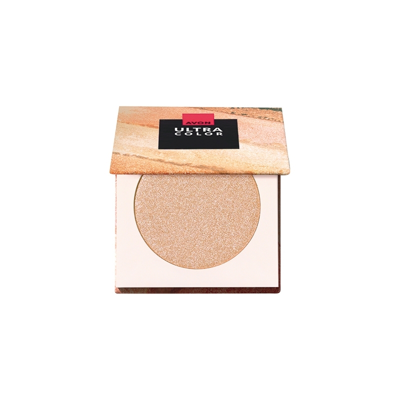 Avon Ultra Color Pó Compacto Facial Iluminador Ouro Champanhe